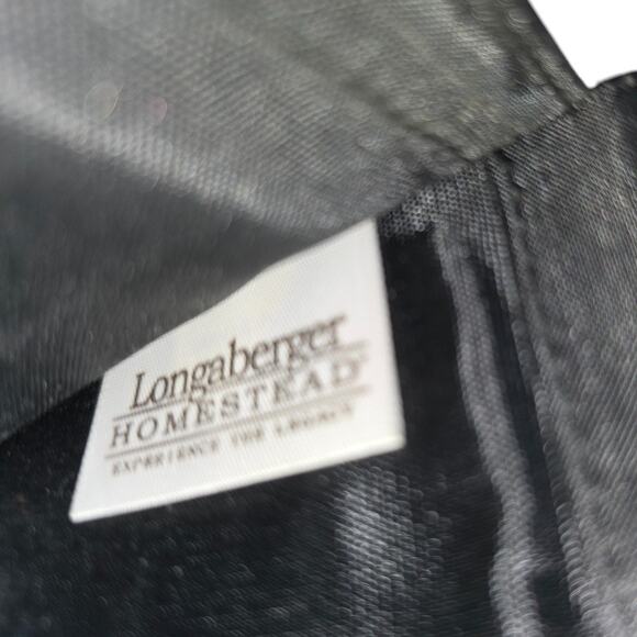 Vintage Longaberger Homestead Cloth Wallet Black Beige Checker Unisex Tri-fold - Picture 4 of 5